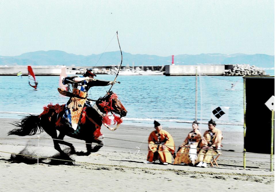 江の島・流鏑馬射手スタート